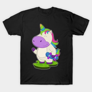 Unicorn Skater Skateboard Sports T-Shirt